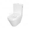 CERSANIT - Miska kompaktowa CREA CleanOn 010/020, owalna, back-to-wall, deska slim duroplastowa  K114-023